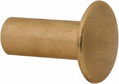 Made in USA - #8-32 Thread Barrel, Brass Sex Bolt & Binding Post - Uncoated, 1/2" Long Barrel - Caliber Tooling