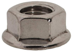 Value Collection - 3/8-24, 3/4" Flange Diam, Serrated Flange Nut - Grade 18-8 Stainless Steel, Uncoated Finish, 0.347" Flange Height - Caliber Tooling