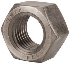 Value Collection - 1-3/4 - 5 UNC Stainless Steel Right Hand Hex Nut - 2-5/8" Across Flats, 1-1/2" High, Uncoated - Caliber Tooling