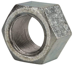 Value Collection - 1-3/8 - 12 UNF Steel Right Hand Hex Nut - 2-1/16" Across Flats, 1-11/64" High, Zinc Clear Finish - Caliber Tooling