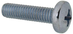 Value Collection - 3/8-16 UNC, 1-1/2" Length Under Head Phillips Drive Machine Screw - Pan Head, Grade 2 Steel, Zinc-Plated Finish, Without Washer - Caliber Tooling