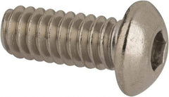 Value Collection - 1/4-20 UNC Hex Socket Drive, Button Screw - Grade 316 Stainless Steel, Uncoated, 5/8" Length Under Head - Caliber Tooling