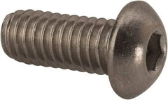 Value Collection - 5/16-18 UNC Hex Socket Drive, Button Screw - Grade 316 Stainless Steel, Uncoated, 3/4" Length Under Head - Caliber Tooling