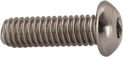 Value Collection - 5/16-18 UNC Hex Socket Drive, Button Screw - Grade 316 Stainless Steel, Uncoated, 1" Length Under Head - Caliber Tooling