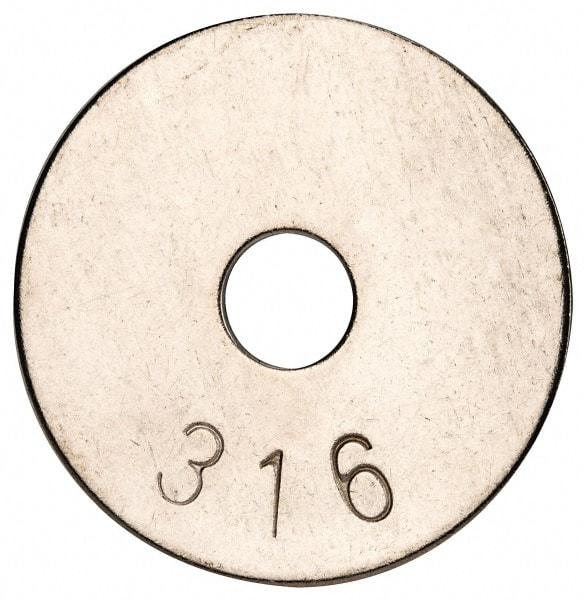 Value Collection - 5/16" Screw, Grade 316 Stainless Steel Fender Flat Washer - 0.336" ID x 1-1/2" OD, 0.069" Thick, Plain Finish - Caliber Tooling