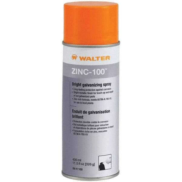 WALTER Surface Technologies - 11.5 oz Zinc Cold Galvanizing Compound - Comes in Aerosol, Food Grade - Caliber Tooling