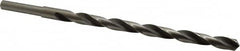 Michigan Drill - 19/32" Drill, 118° Point, High Speed Steel Silver Deming & Reduced Shank Drill Bit - Oxide Finish, 12" OAL, Straight Shank, 9" Flute Length, Right Hand Cut, Standard Point, Spiral Flute, Regular Spiral - Caliber Tooling