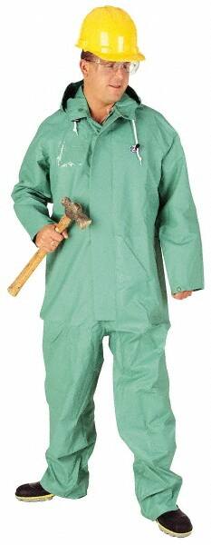 OnGuard - Size S, Green, Chemical Coverall - 1 Pocket, Open Ankle, Open Wrist - Caliber Tooling