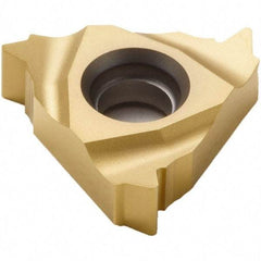 Seco - 16NR Internal Right Hand 14 BSPT Laydown Threading Insert - Grade CP500, TiAlN/TiN Coated Carbide - Caliber Tooling