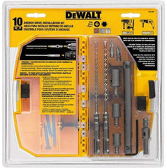 DeWALT - 10 Piece Carbide Tipped Masonry Anchor Installation Kit - For Use with SDS Rotary Hammers - Caliber Tooling