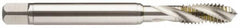 Guhring - 5/8-18 UNF 4 Flute 2BX Modified Bottoming Spiral Flute Tap - Powdered Metal, TiCN Finish, 110mm OAL, Right Hand Flute, Right Hand Thread, Series 2914 - Caliber Tooling