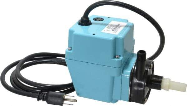 Little Giant Pumps - 1/40 HP, 5.1 psi, Nylon Miniature Submersible Pump - 1/2 Inch Inlet, 1/4 Inch Outlet, 6 Ft. Long Power Cord, 1.7 Amp - Caliber Tooling