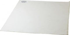 Made in USA - 12" Long, 12" Wide, Silicone Rubber Foam Sheet - 50 to 60 Durometer, White, -20 to 500°F, 640 psi Tensile Strength, Adhesive Backing, Stock Length - Caliber Tooling