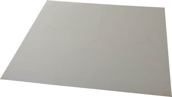 Made in USA - 12" Long, 12" Wide, Silicone Rubber Foam Sheet - 50 to 60 Durometer, White, -20 to 500°F, 640 psi Tensile Strength, Plain Backing, Stock Length - Caliber Tooling