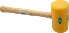 Garland - 1-1/2 Lb Head Polyethylene Mallet - 14" OAL, 16-1/2" Long Wood Handle - Caliber Tooling