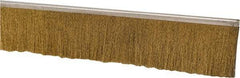 PRO-SOURCE - 1/2" Back Strip Brush Width, Stainless Steel Back Strip Brush - 2" Bristle Length, Brass, 72" OAL - Caliber Tooling