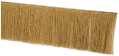 PRO-SOURCE - 1/2" Back Strip Brush Width, Stainless Steel Back Strip Brush - 6" Bristle Length, Brass, 72" OAL - Caliber Tooling