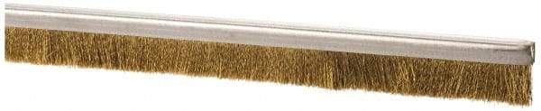 PRO-SOURCE - 5/16" Back Strip Brush Width, Stainless Steel Back Strip Brush - 1" Bristle Length, Stainless Steel, 72" OAL - Caliber Tooling