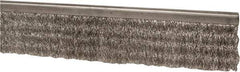 PRO-SOURCE - 5/16" Back Strip Brush Width, Stainless Steel Back Strip Brush - 2" Bristle Length, Stainless Steel, 36" OAL - Caliber Tooling