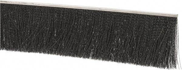 PRO-SOURCE - 1/2" Back Strip Brush Width, Stainless Steel Back Strip Brush - 4" Bristle Length, Nylon, 72" OAL - Caliber Tooling