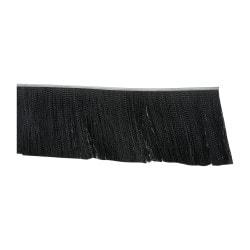 PRO-SOURCE - 1/2" Back Strip Brush Width, Metal Black Nylon Strip Brush - 6" Bristle Length, Nylon, 36" OAL - Caliber Tooling