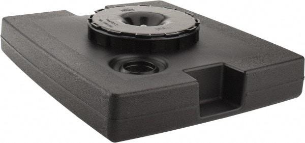 Rubbermaid - Black Plastic Weighted Base - Compatible with 56 Gal Containers, 21-1/8" Long, 5" High - Caliber Tooling