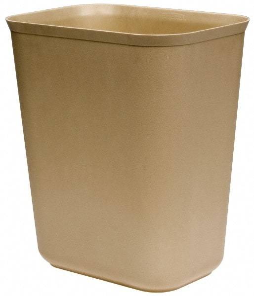 Rubbermaid - 7 Qt Beige Rectangle Trash Can - Fiberglass, 10-3/4" High x 6-3/8" Wide - Caliber Tooling