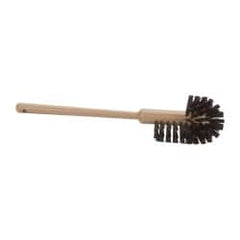 Rubbermaid - 17" OAL Toilet Bowl Brush - Polypropylene Bristles, 1-1/2" Bristle Length, 17" Plastic Handle, Brown - Caliber Tooling