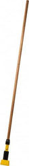 Rubbermaid - 60" Hardwood Quick Connect Mop Handle - 5" Wet Mop Head Band, Plastic Connector, Use with Wet Mops - Caliber Tooling