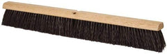 PRO-SOURCE - 30" Heavy Duty Polypropylene Push Broom - 3-1/4" Bristle Length, Wood Block, Threaded Handle Connection, Handle Sold Separately - Caliber Tooling