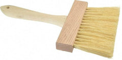 PRO-SOURCE - Tampico Surface Preparation Kalsomine Brush - 3" Bristle Length, 6" Wide, Wood Handle - Caliber Tooling