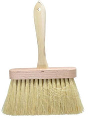 PRO-SOURCE - Tampico Surface Preparation Kalsomine Brush - 4" Bristle Length, 6-1/2" Wide, Wood Handle - Caliber Tooling