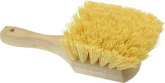 PRO-SOURCE - 2" Bristle Length, Polypropylene Utility Scrub Brush - 8" OAL, Hardwood Block - Caliber Tooling