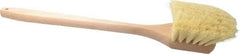 PRO-SOURCE - 2" Bristle Length, Tampico Utility Scrub Brush - 20" OAL, Hardwood Block - Caliber Tooling