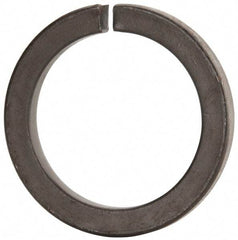 Value Collection - 3", 2.008" ID, 0.458" Thick Split Lock Washer - Grade 8 Spring Steel, Uncoated, 2.008" Min ID, 2.039" Max ID, 4.074" Max OD - Caliber Tooling