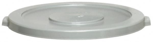 Continental - Round Lid for Use with 44 Gal Round Trash Cans - Gray, Polyethylene, For Huskee Trash Cans - Caliber Tooling