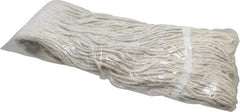 PRO-SOURCE - 5" White Head Band, Large Cotton Cut End Mop Head - 4 Ply, Clamp Jaw Connection, Use for General Purpose - Caliber Tooling