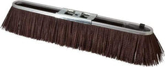 PRO-SOURCE - 18" Rough Surface Polypropylene Push Broom - 3" Bristle Length, Metal Block, Bolt-On Handle Connection - Caliber Tooling