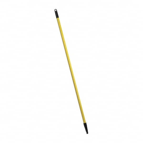 PRO-SOURCE - 48 x 1" Fiberglass Handle for Push Brooms - Threaded Connection, Yellow - Caliber Tooling