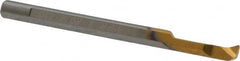 Carmex - 0.12" Min Bore Diam, 0.39" Max Bore Depth, 3mm Shank Diam, Profile Boring Bar - 0.008" Corner Radius, Right Hand Cut, Solid Carbide, Bright Finish - Exact Industrial Supply