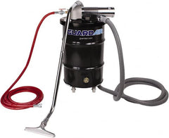 Guardair - 30 Gal Steel Tank, Air Powered Pneumatic Canister Wet/Dry Vacuum - 10 Peak hp, 20' Hose Fitting, Cartridge Filter, Accessories Included - Caliber Tooling