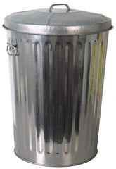 PRO-SOURCE - Galvanized Metal Pail with Lid - Galvanized Metal, 23-1/2" High - Caliber Tooling