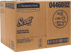 Scott - 4" Sheet Width, Standard Roll Toilet Tissue - 506 Sheets per Roll, 2 Ply, White, Recycled Fiber - Caliber Tooling