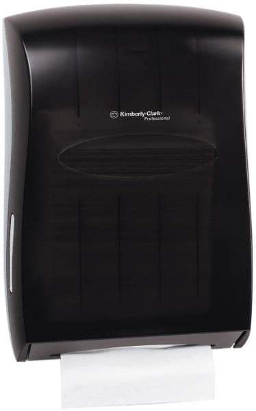 Kimberly-Clark Professional - Hands Free, Plastic Paper Towel Dispenser - 18.88" High x 13-1/4" Wide x 5.88" Deep, 2-1/2 Sleeves, Smoke (Color) - Caliber Tooling