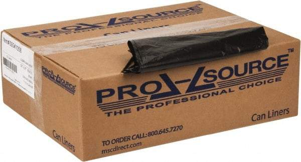 PRO-SOURCE - 0.8 mil Thick, Household/Office Trash Bags - 33" Wide x 39" High, Black - Caliber Tooling