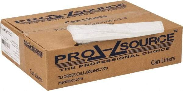 PRO-SOURCE - 0.8 mil Thick, Household/Office Trash Bags - 38" Wide x 58" High, Clear - Caliber Tooling