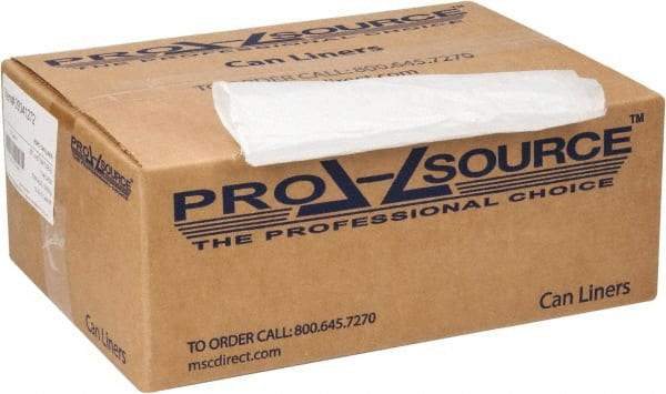 PRO-SOURCE - 0.43 mil Thick, Household/Office Trash Bags - 33" Wide x 40" High, Clear - Caliber Tooling