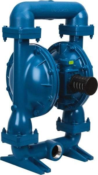 SandPIPER - 2" NPT, Metallic, Air Operated Diaphragm Pump - Santoprene Diaphragm, Aluminum Housing - Caliber Tooling