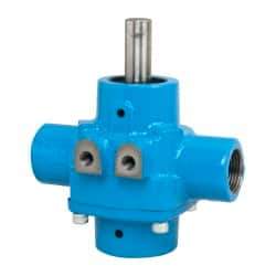 Pentair - 4-Roller Pump, Cast Iron Housing Material, Roller Spray Pump Only - 3/4 Inch Inlet Size, 3/4 Inch Outlet Size, 150 psi Max Working Pressure, 2600 Max RPM, Viton, Lip, 416 Stainless Steel, NPT - Caliber Tooling