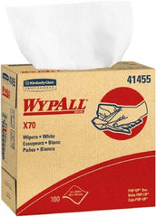 WypAll - X70 Dry Shop Towel/Industrial Wipes - Pop-Up, 16-3/4" x 9" Sheet Size, White - Caliber Tooling